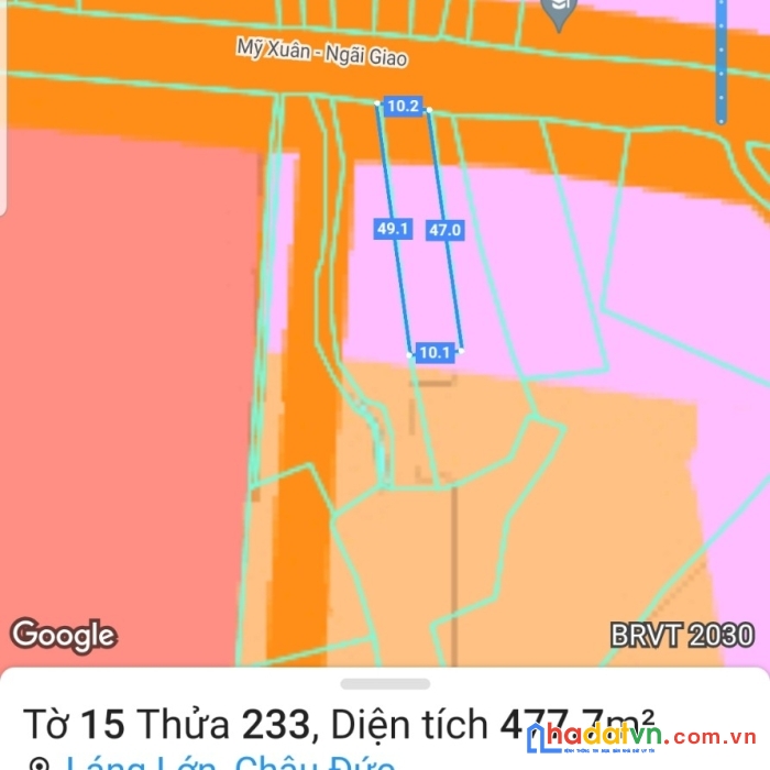 Kẹt tiền cần bán miếng đất mặt tiền vị trí đẹp tại bà rịa – vũng tàu