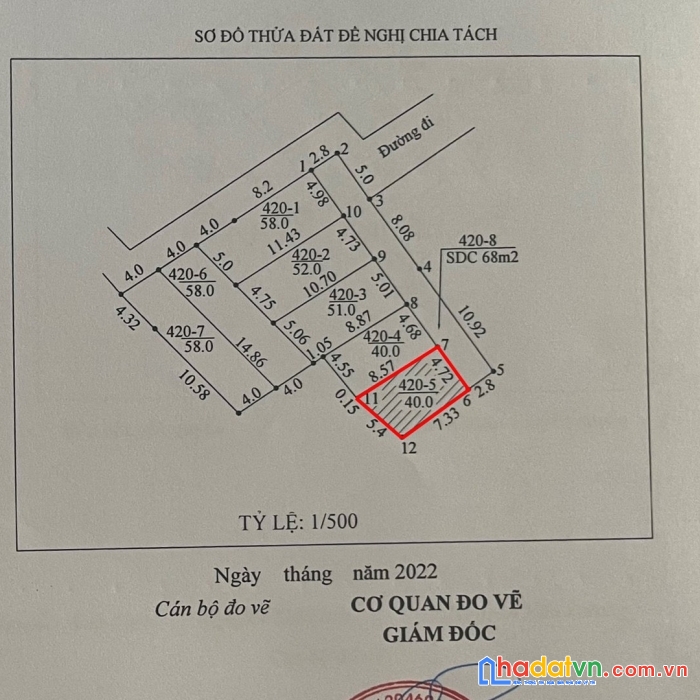 Cần tiền xây nhà bán rẻ 40m bắc thượng sát khu đấu giá, đường ô tô quay đầu thoải mái.
