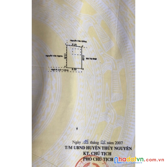 Cần bán lô đất vị trí đẹp tại thủy nguyên hải phòng