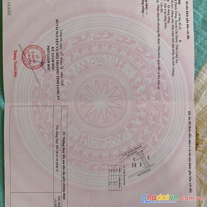 Chính chủ cần bán lô đất thổ cư 108m2 shr  mt đường 10m 