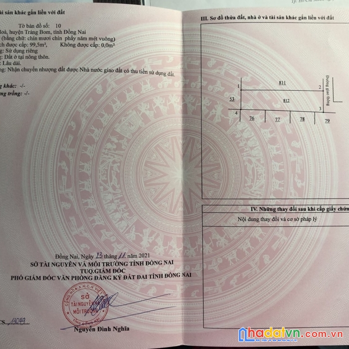 Chính chủ cần bán dự án đất nền vị trí đẹp tại đồng nai