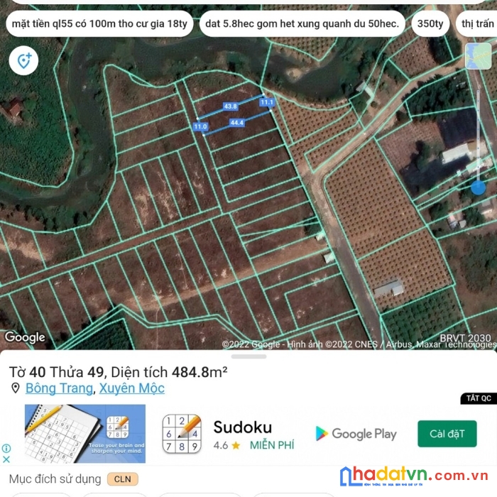 Chính chủ cần bán lô đất vị trí đẹp tại bà rịa vũng tàu
