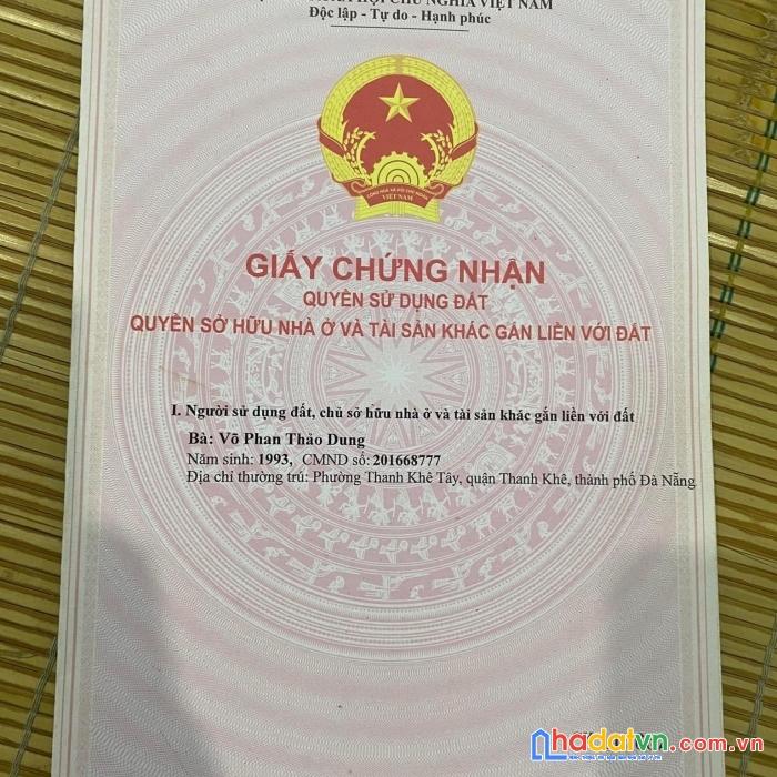 Cần bán 2 nhà cấp 4 liền kề vị trí đẹp tại :thành phố đà nẵng