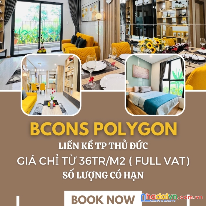 Căn hộ bcons polygon bcons an bình phạm văn đồng thủ đức, thanh toán 300tr 15% đến nhận nhà, ck 6%