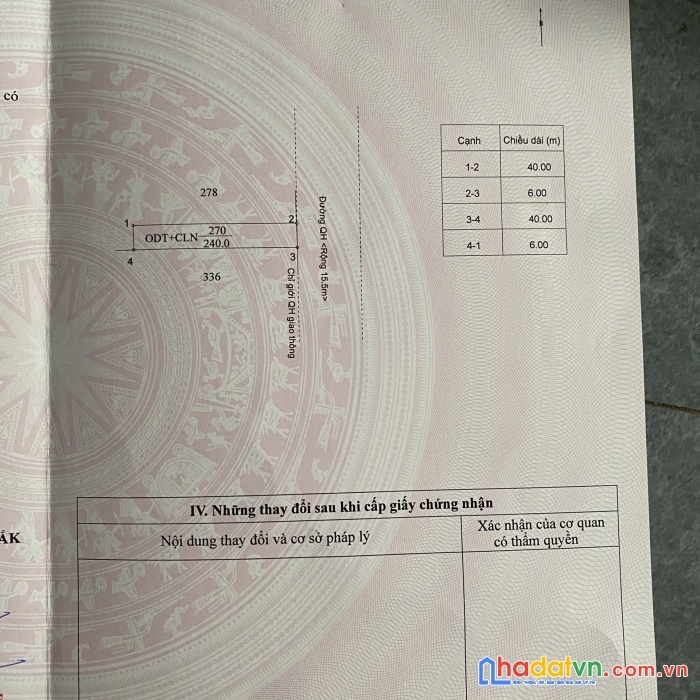 Bán đất mặt tiền phạm văn bạch 6mx40m 