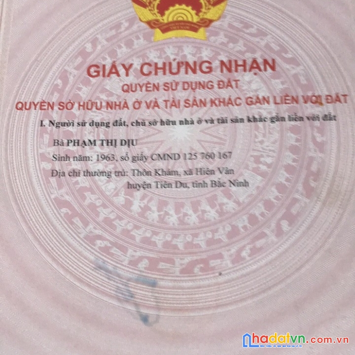 Bán gấp lô đất vị trí đẹp tại bắc ninh