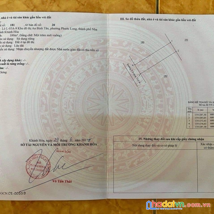 Chính chủ cần bán gấp lô đất kđt an bình tân, phước long, tp nha trang - khánh hoà