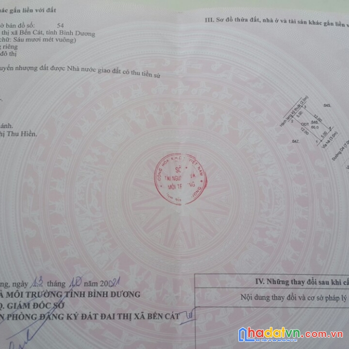 Chính chủ cần bán lô đất phường mỹ phước , thị xã bến cát , tỉnh bình dương