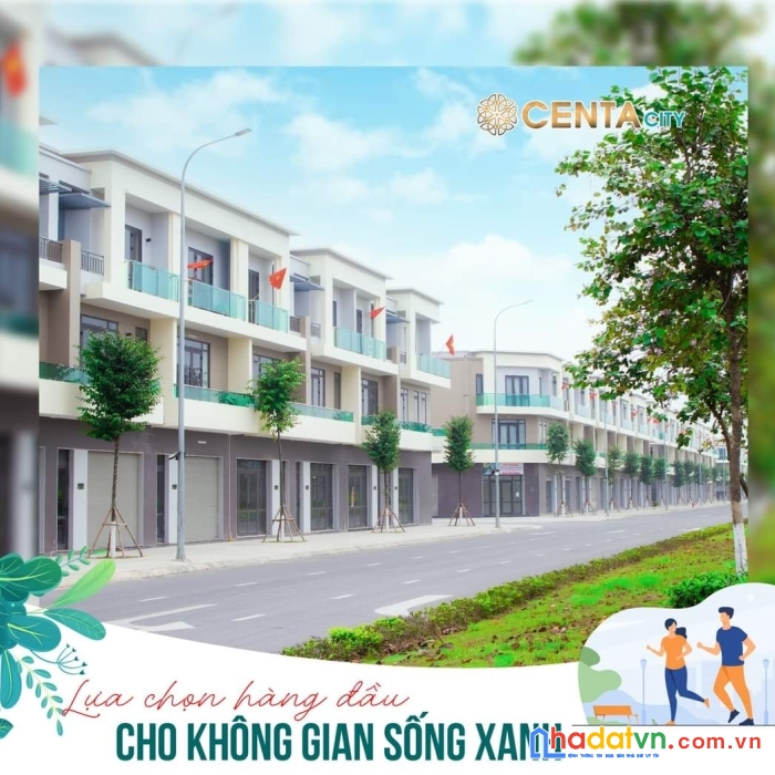 Bán căn shopshouse 3 tầng view sông tại dự án centa city