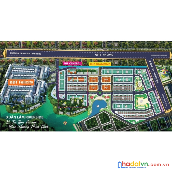 Cần bán đất vị trí đẹp tại: dự án xuân lâm riverside tại phường trưng vương tp uống bí, quảng ninh