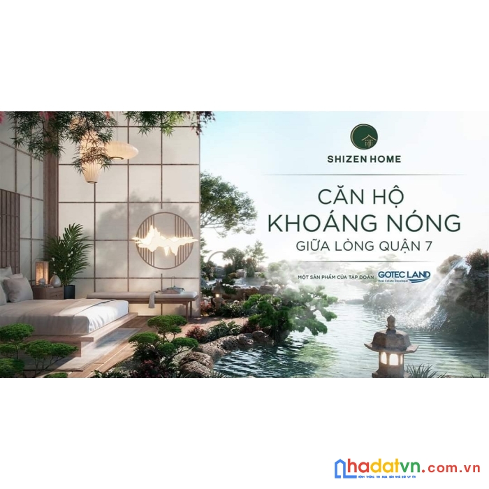 Shizen home quận 7, căn hộ thiên đường trị liệu khoáng nóng