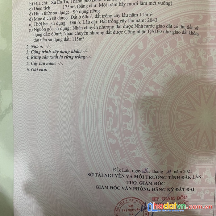 Chính chủ cần tiền, bán gấp lô đất sau lưng chợ eatu gần ql14