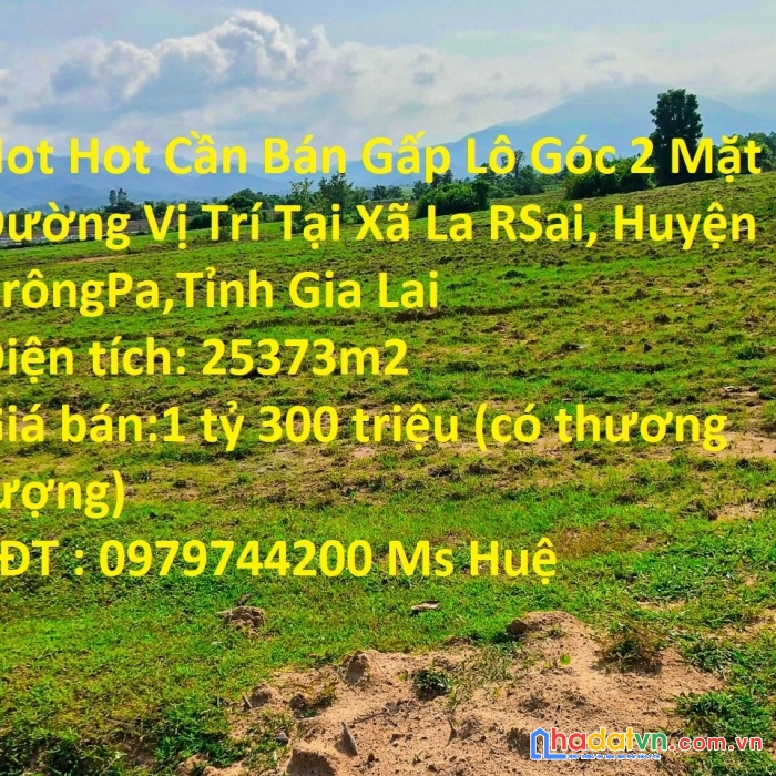 Hot hot cần bán gấp lô góc 2 mặt đường vị trí tại krôngpa - tỉnh gia lai