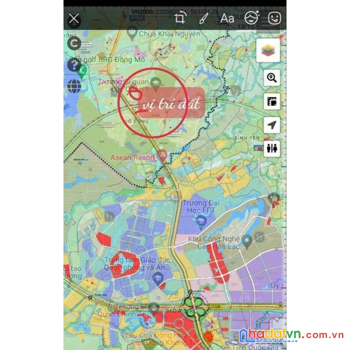 Chỉ 9tr/m2 đất vuông vắn siêu đẹp. sát quốc lộ 21a, đường thông 2 oto tránh nhau