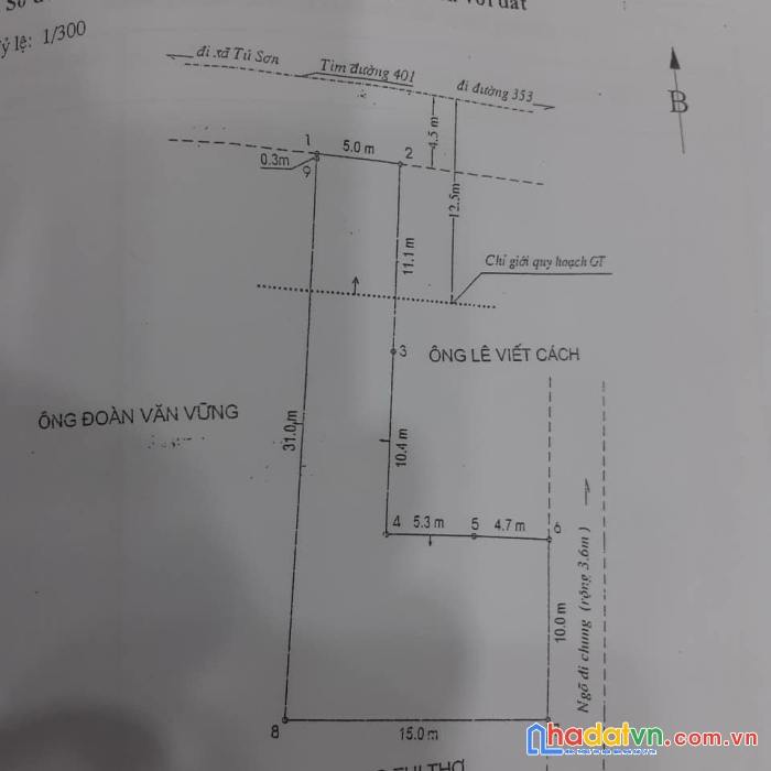 Lô đất mặt đường 361 bàng la , đồ sơn , hải phòng , 255,6m2 2 mặt tiền giá 20tr