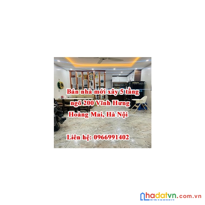 Bán nhà mới ngõ 200 vĩnh hưng,hoàng mai,hà nội