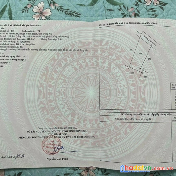 Bán nền đất full thổ cư xã phước an - nhơn trạch giá rẻ nhất