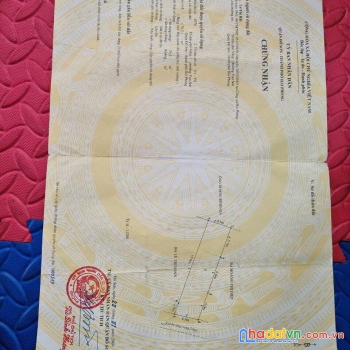Bán duy nhất lô đất mặt đường đức thắng- hợp đức- đồ sơn: lh 0936586388