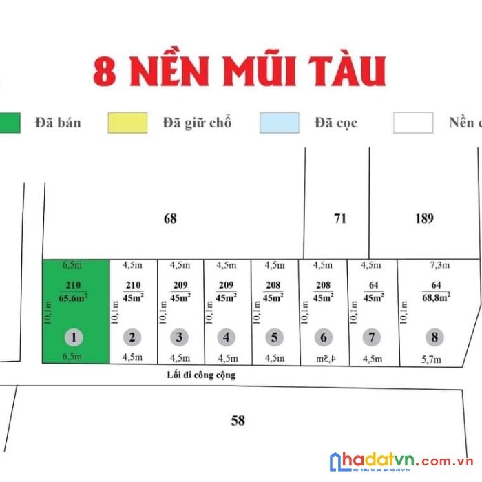 Duy nhất 2 lô 7,8 mặt tiền đường lớn - sổ hồng riêng tại ngã 3 tám chẻo