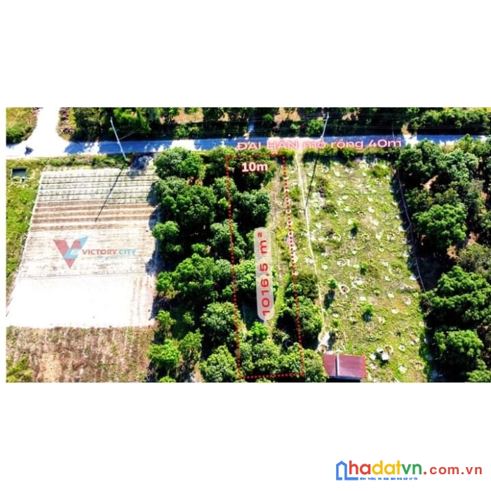 Đất mặt tiền đại hàn mở rộng 40m