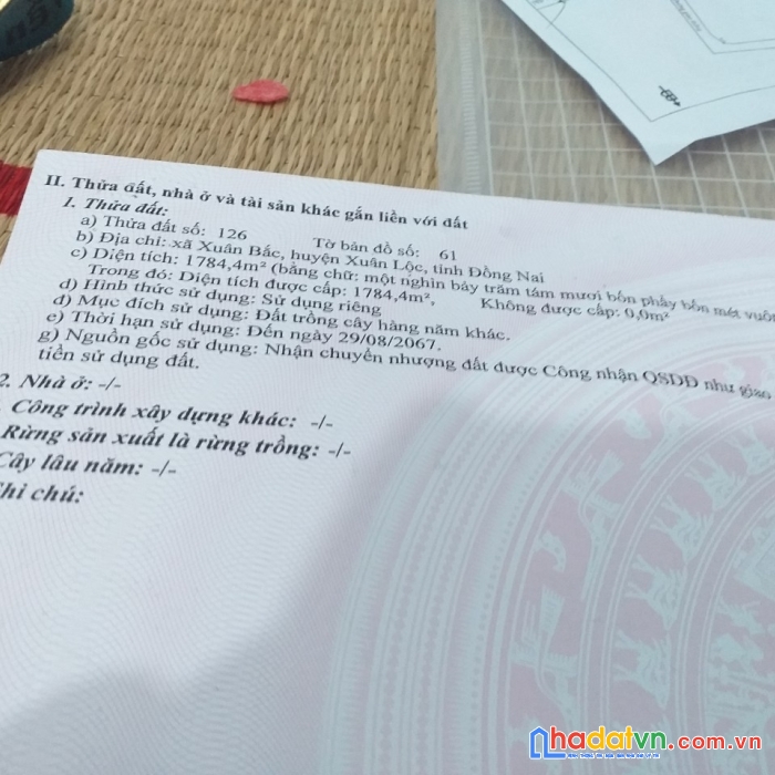 Chính chủ cần bán nhanh lô đất siêu đẹp hai mặt tiền tại huyện xuân lộc, tỉnh đồng nai