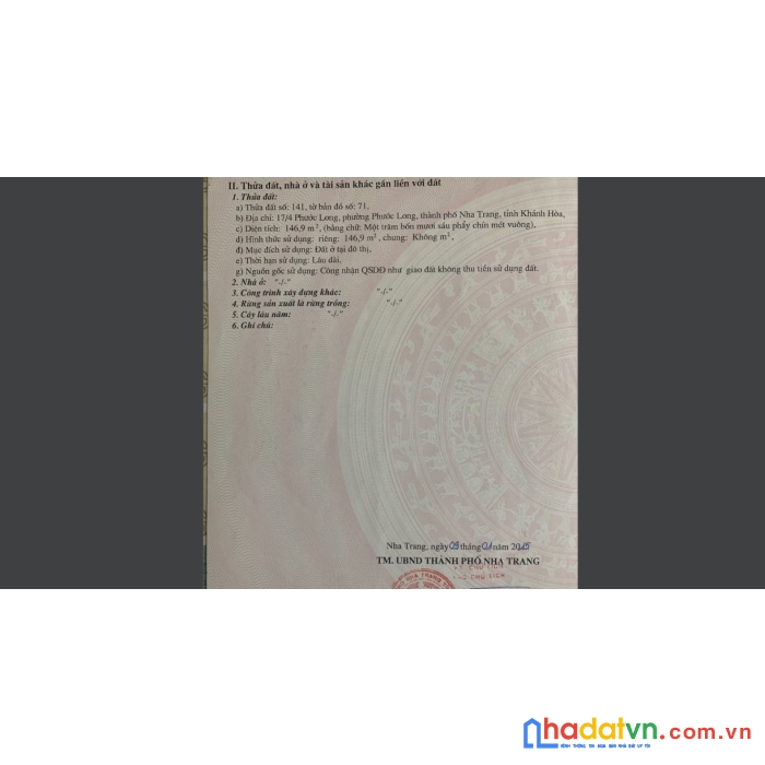 Chính chủ cần bán gấp căn nhà cấp 4 hẻm đường phước long, phường phước long, nha trang, khánh hòa