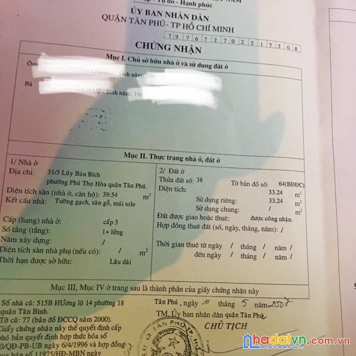 Bán nhà vị trí đẹp giá siêu rẻ tại phuờng phú thọ hoà, quận tân phú, tp hồ chí minh