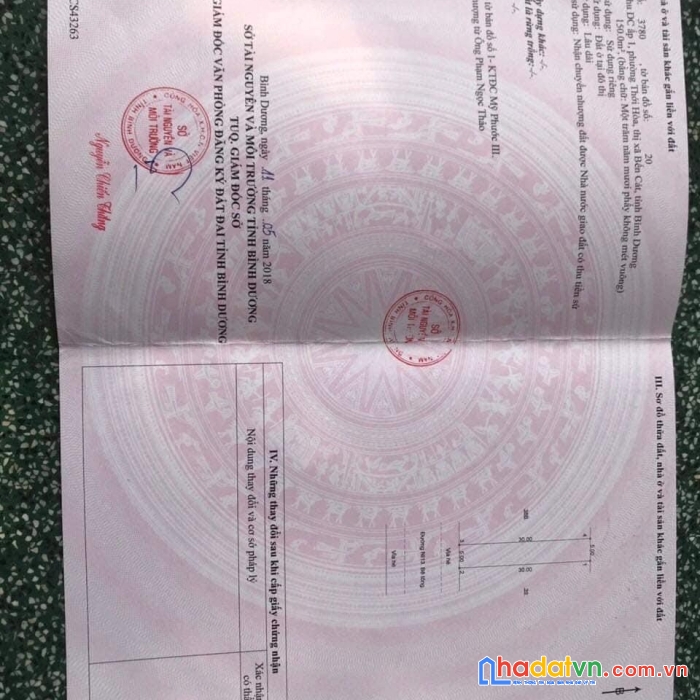 Cần vốn đầu tư nên chủ bán gấp hai lô đất tại phường thới hòa, bến cát bình dương