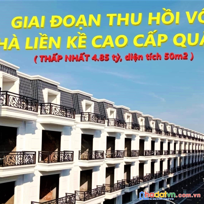 Giai đoạn thu hồi vốn - nhà liền kề cao cấp quận 12 - 50m2 - 4 tỷ 850 triệu
