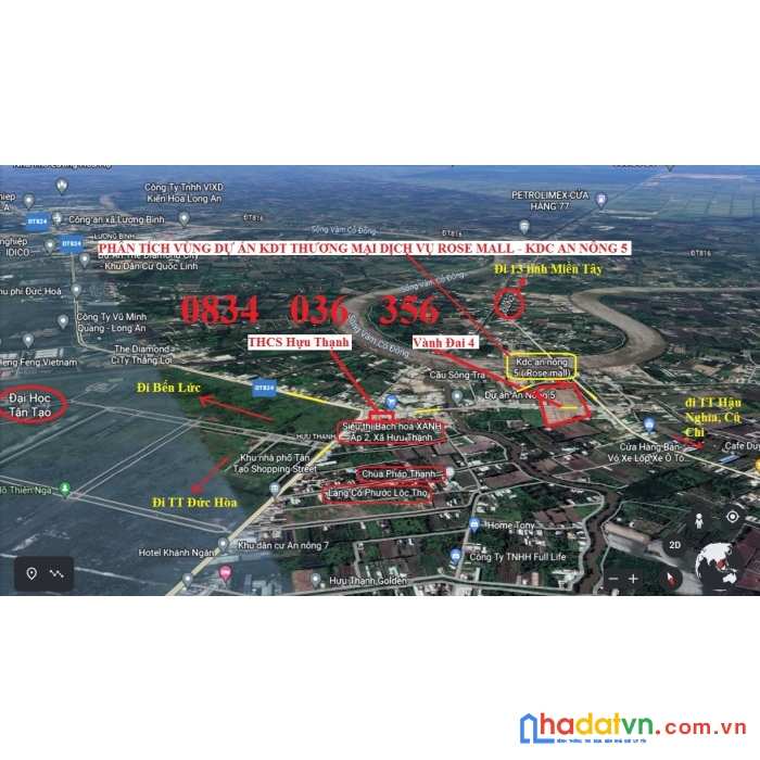 Bán đất chính chủ đã có sỗ hồng đường vành đai 4 tp.đức hòa