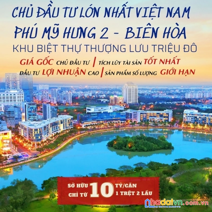 Mở bán nhà phố phú mỹ hưng 2  thành phố vệ tinh