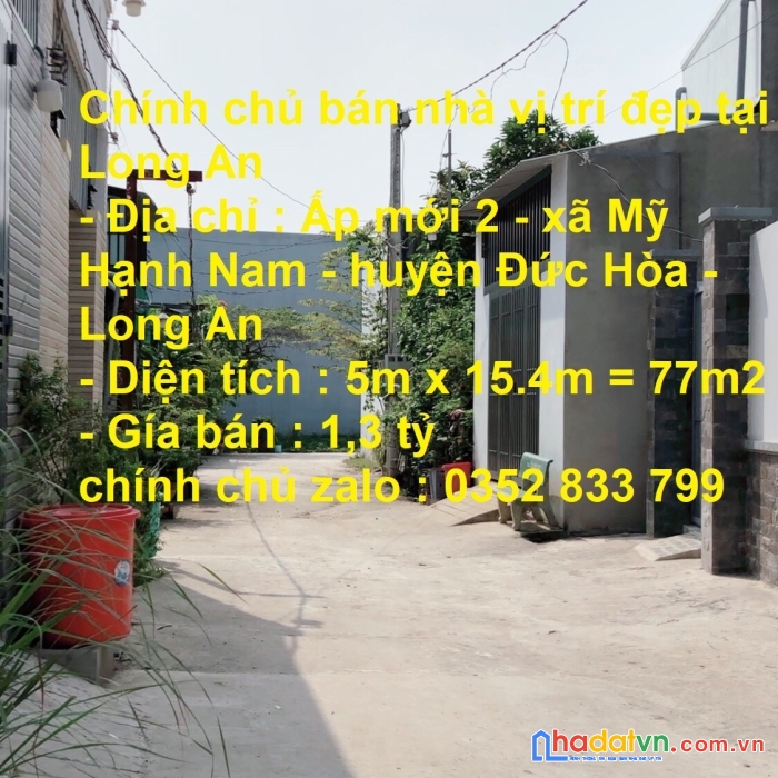 Chính chủ bán nhà vị trí đẹp tại long an