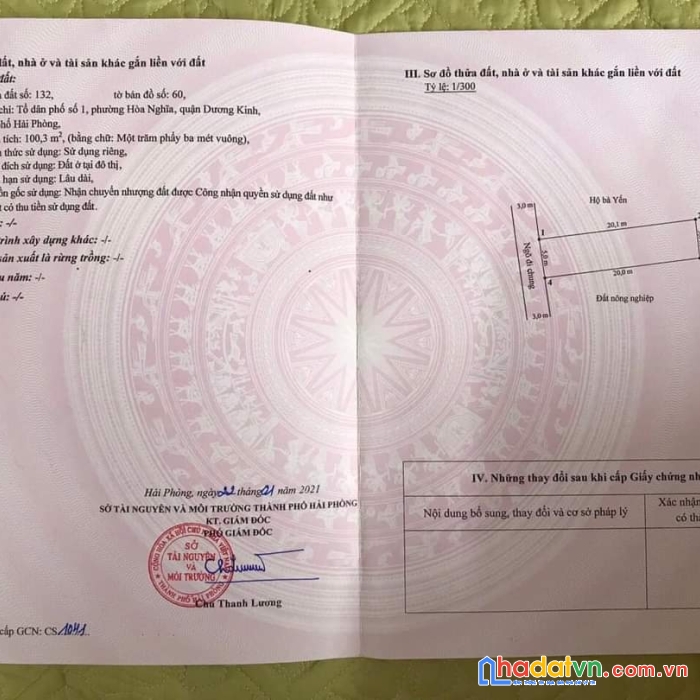 Chỉ hơn 1 tỷ sở hữu ngay 100m2 tuyến 2 hải phong, hòa nghĩa, dương kinh