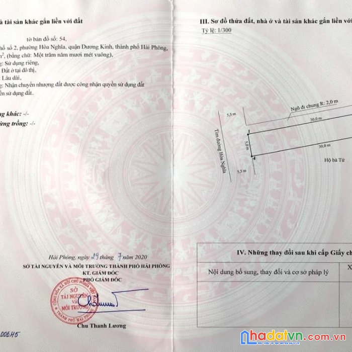 150 m2 mặt đường  hòa nghĩa, dương kinh