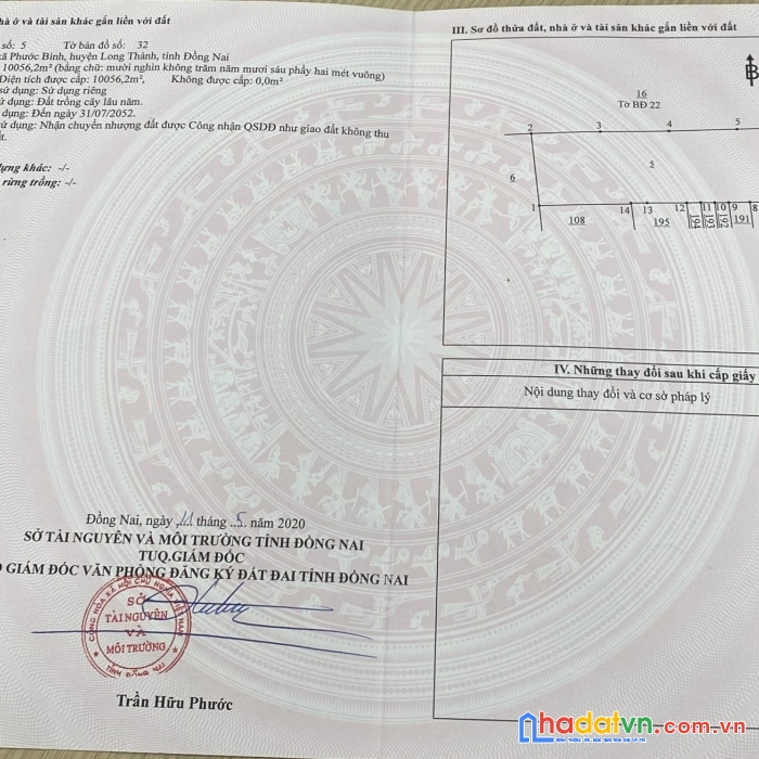 Chính chủ bán nhanh  lô đât mặt tiền  tại  phước bình long thành đồng nai