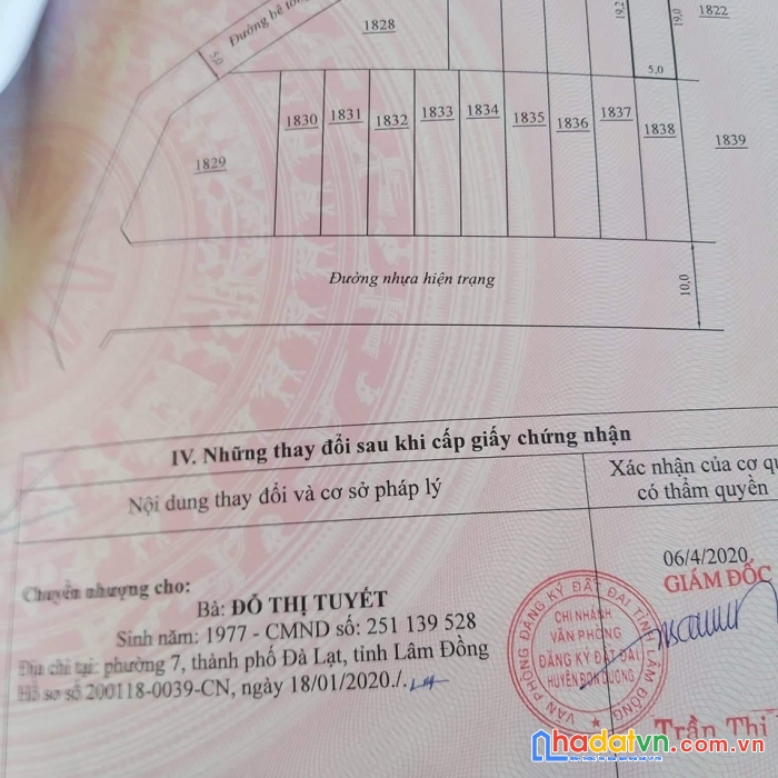 Bán đất đầu tư 4 lô liền kề khu dân cư lò gạch thạnh mỹ, đơn dương, lâm đồng