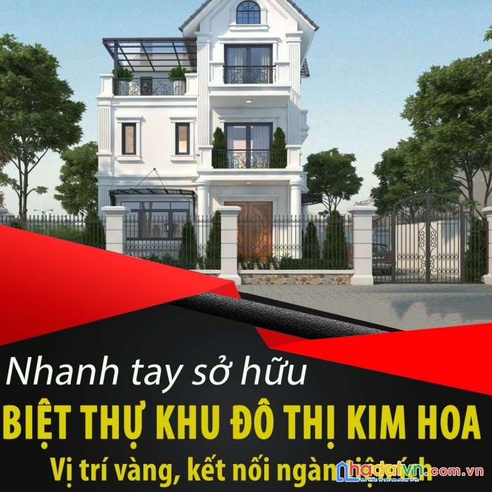 Bán biệt thự khu đô thị kim hoa dt 300m2 giá chỉ 6.x tỷ