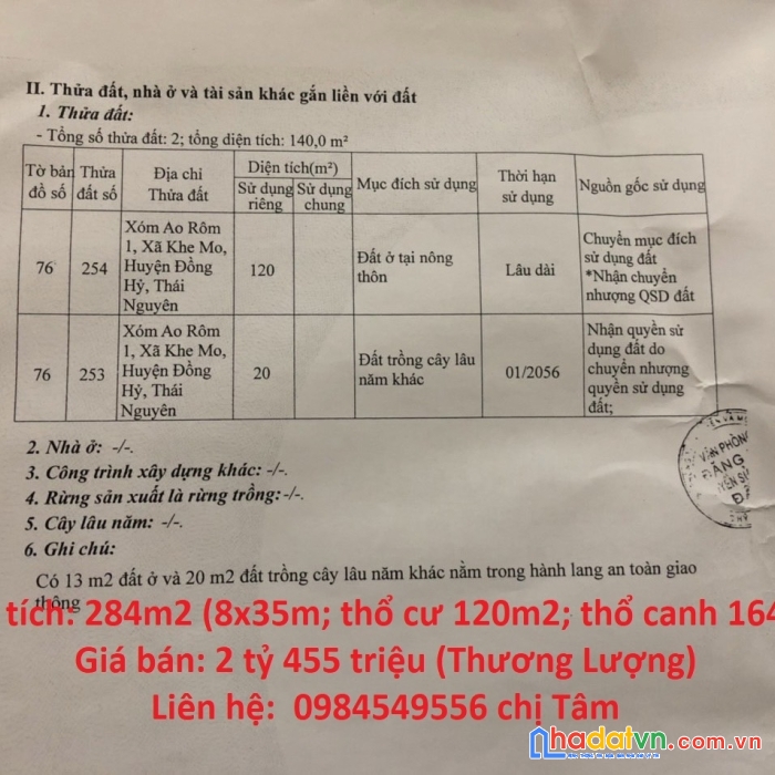 Chính chủ bán đất tặng nhà vị trí siêu đẹp tại đồng hỷ giá siêu rẻ