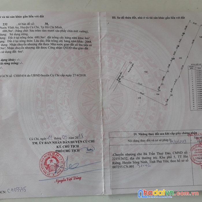 Đất suối lội, dt: 686,9m2 tc hết giá 4 tỷ7