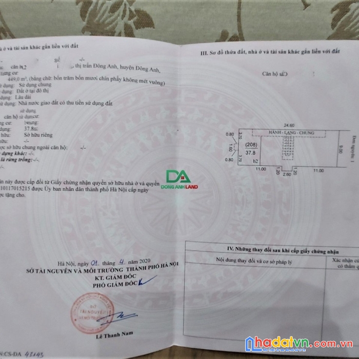 Bán nhà tập thể thị trấn đông anh 38m2 hơn 600tr