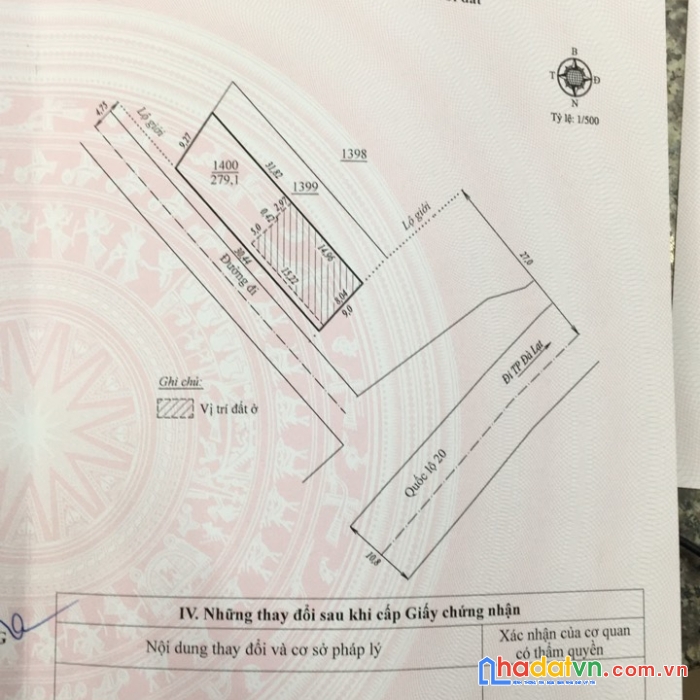 Bán lô góc (14x60 - hai sổ) hai mặt tiền kinh doanh quốc lộ 20 - đức trọng - lâm đồng