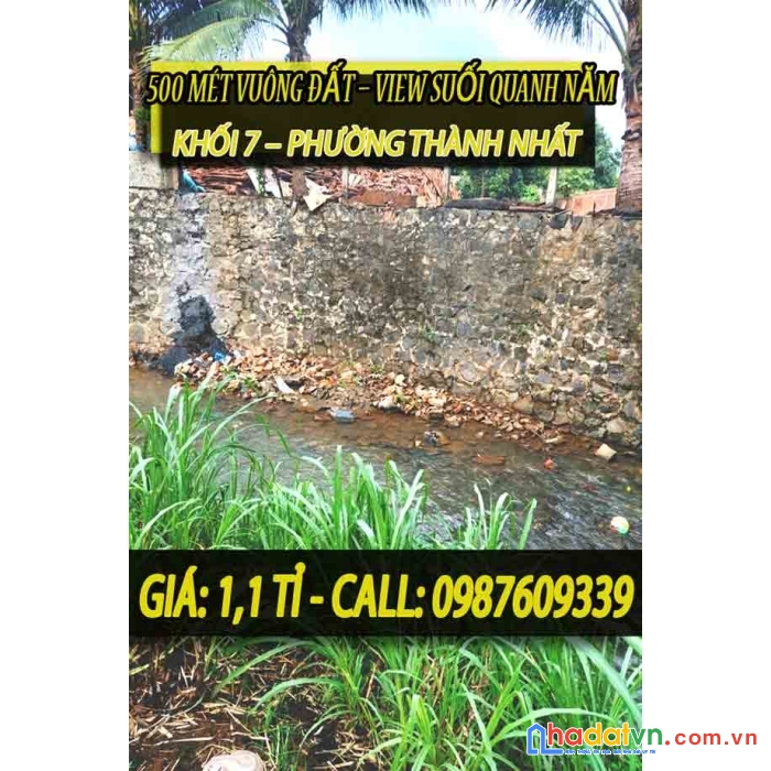 Bán hơn 500 mét đất phường thành phố buôn ma thuột view suối nước quanh năm