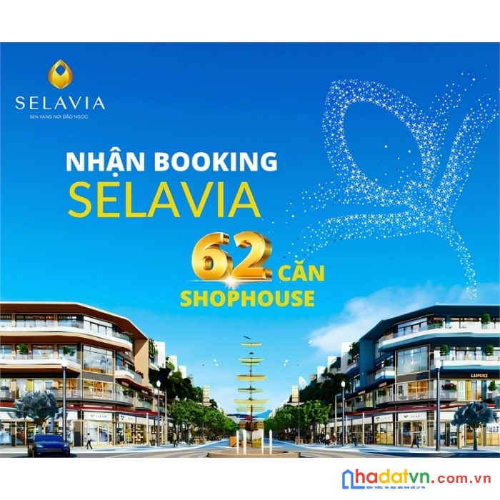Duy nhất 39 căn shophouse selavia bay phú quốc, trục đường chính ra đảo hoa sen nhân tạo đầu tiên