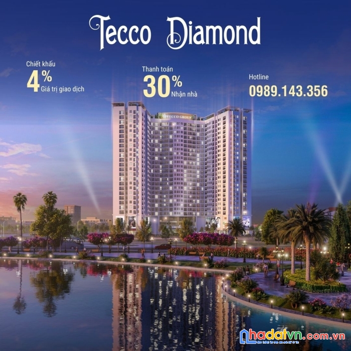 Mở bán đợt cuối dự án tecco diamond thanh trì 0989143356