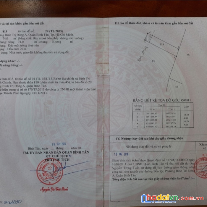 Chính chủ cần bán lô đất 33/9 đường bến lội, phường bình trị đông a, bình tân, hồ chí minh.