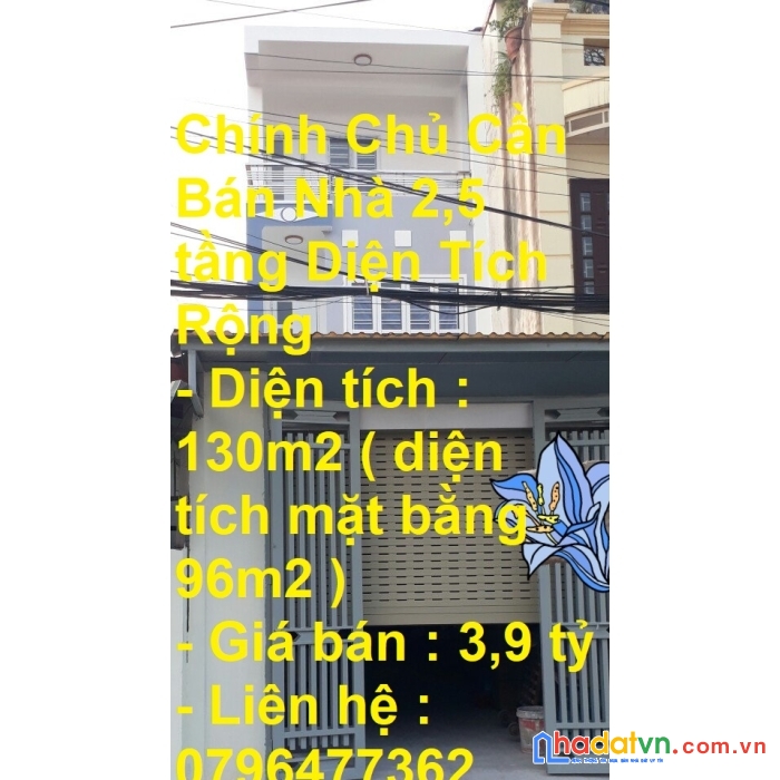 Chính chủ cần bán nhà 2,5 tầng diện tích rộng tại ngõ 154 bùi thị tự nhiên