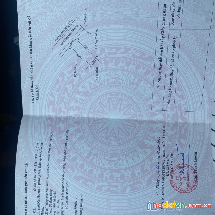 Cần bán lô đất hoa hậu mặt đường đẩu phượng văn đẩu kiến an -hải phòng