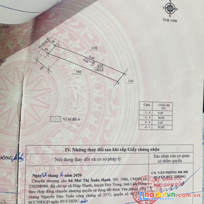 Bán nhà (5x37) trung tâm hiệp thạnh - đức trọng - lâm đồng