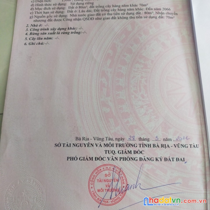 Sở hữu ngay lô 2 đất đẹp như ý ,vị trí  đắc điạ tại thị xã phú mỹ , tỉnh bà riạ ,vũng tàu