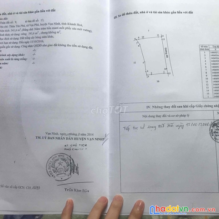 Bán lô đất 28.000 m2 xã vạn phú, vạn ninh, khánh hòa